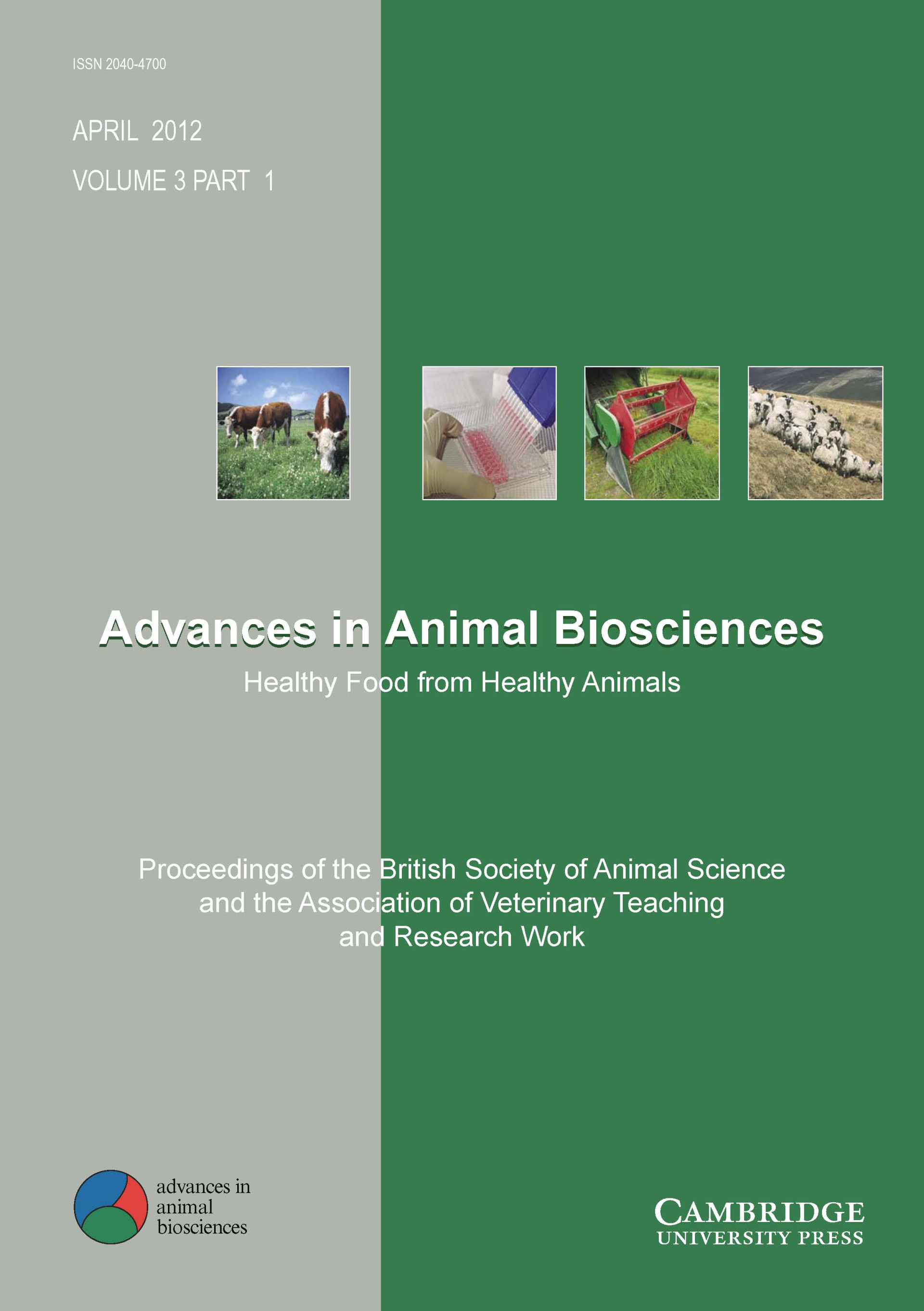 Advances in Animal Biosciences
