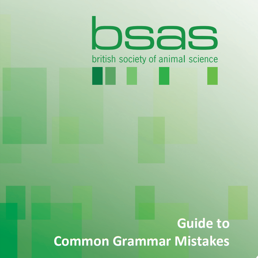 Guide for Common Grammar Mistakes