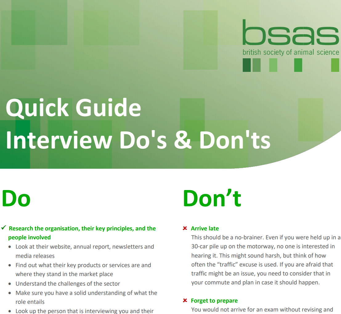 Quick Guide Interview Do’s & Don’ts